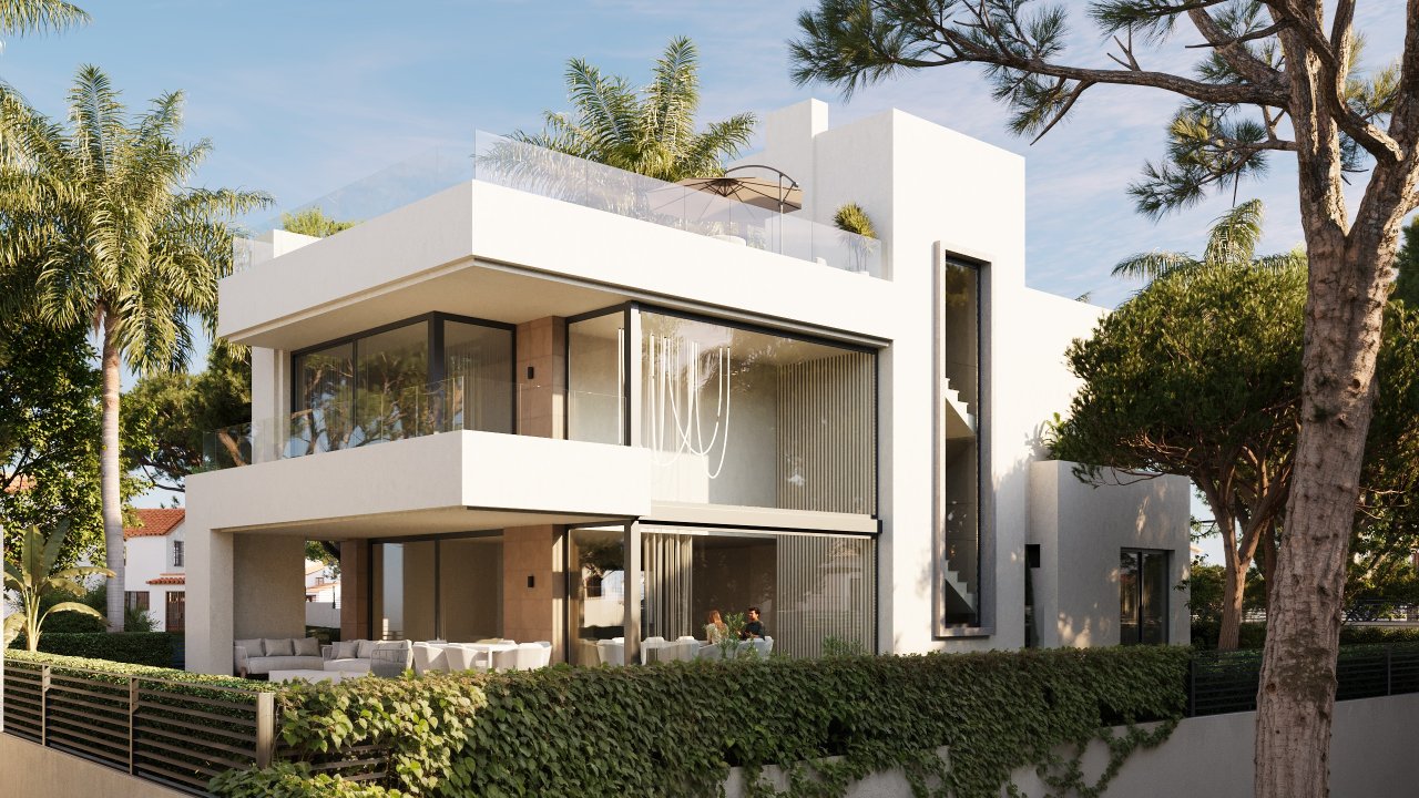 New 4-bedroom villa: modern luxury by the sea, Marbella.