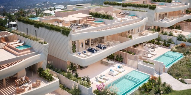 Ultra luxury front beach 3bed apartment in Marbella